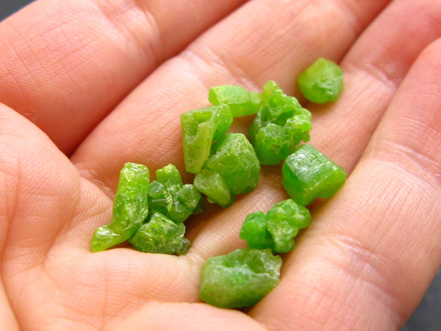 Very Nice Rare Lot of 10 Pyromorphite Crystals from China - 7.79 Grams