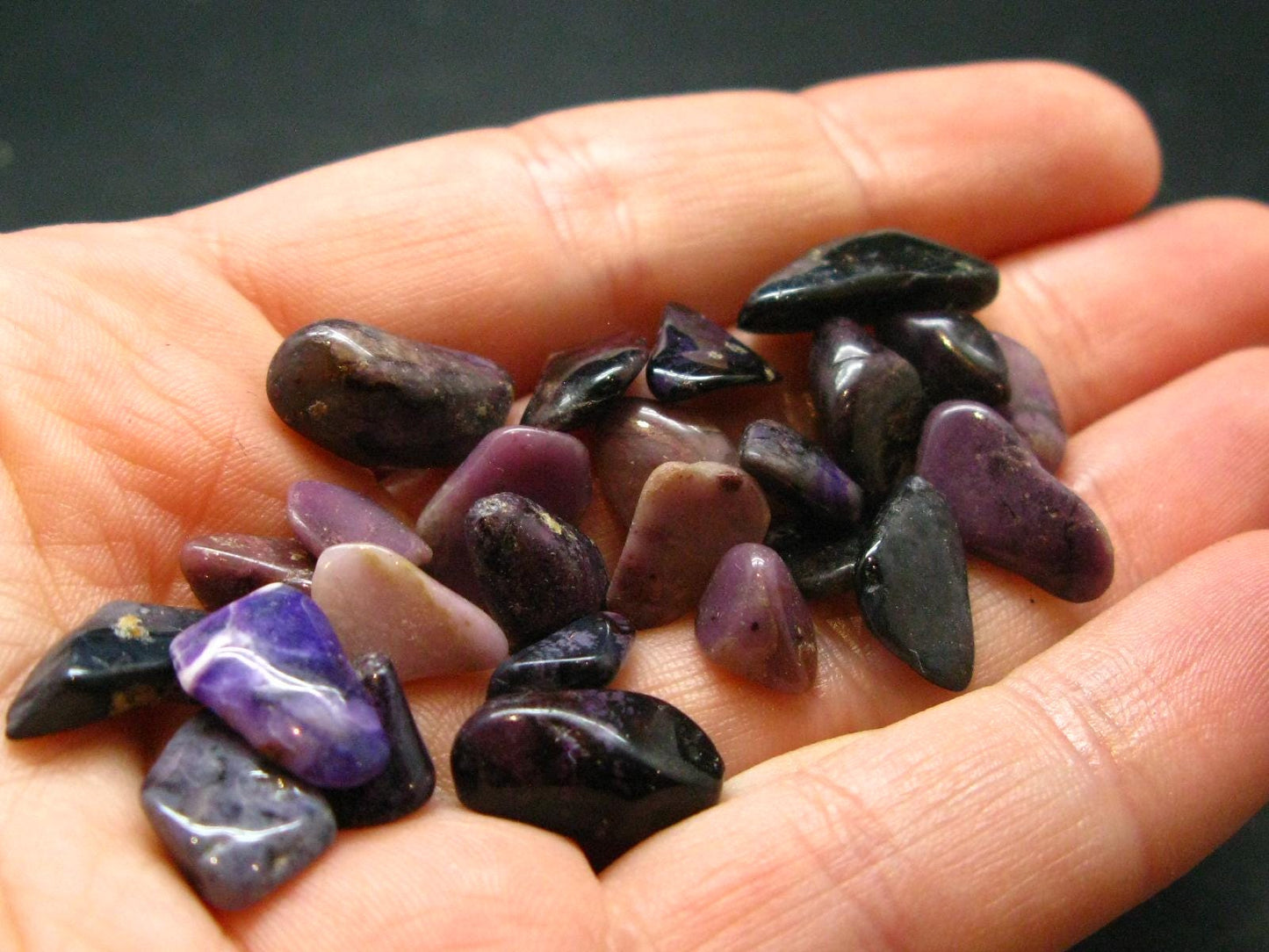 Lot of 25 Purple Sugilite Tumbled Piece From South Africa- 10.0 Grams