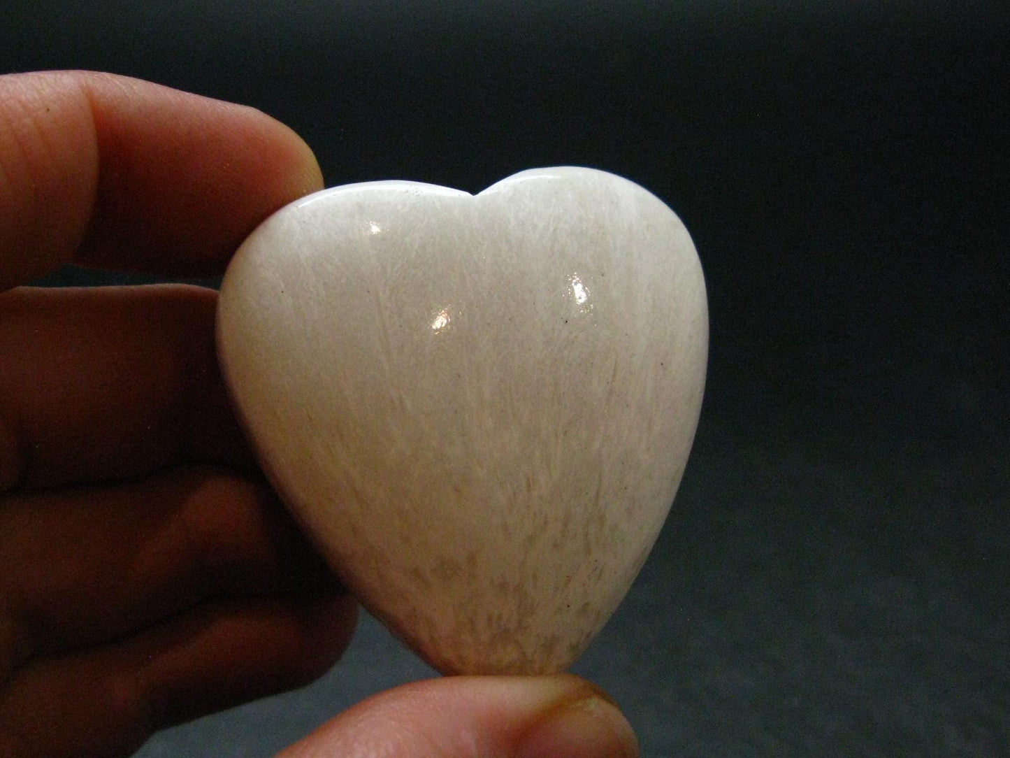 Scolecite Heart From India - 1.6" - 39.10 Grams
