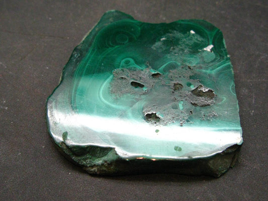 Malachite Stalactite Slice From Congo - 1.9" - 46.46 Grams
