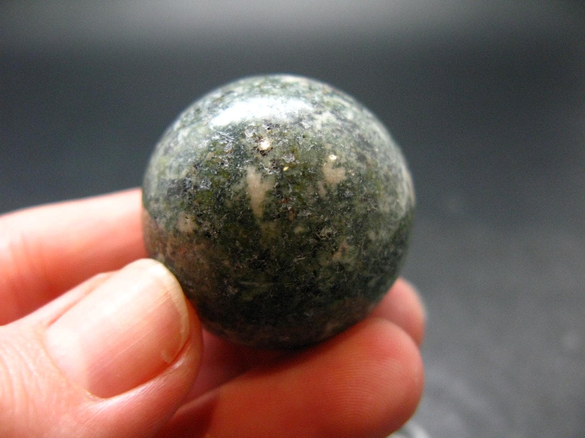 Rare Stonehenge Bluestone Sphere Ball From Wales UK - 1.2" - 43.97 Grams