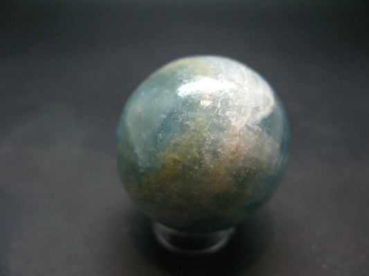 Stunning Lemurian Aquatine Blue Calcite Ball Sphere From Argentina - 1.2" - 42.03 Grams