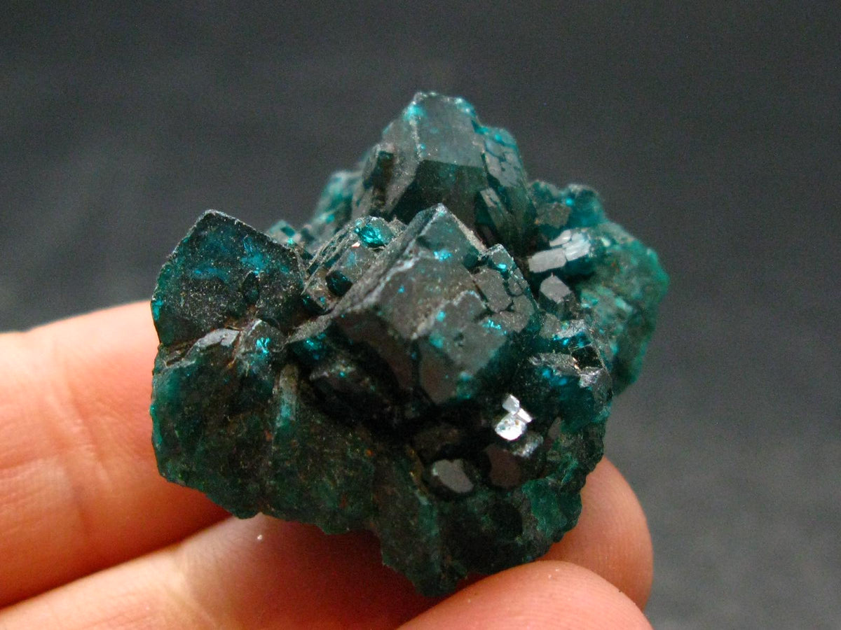 Very Nice Dioptase Cluster from Congo - 1.0" - 13.43 Grams