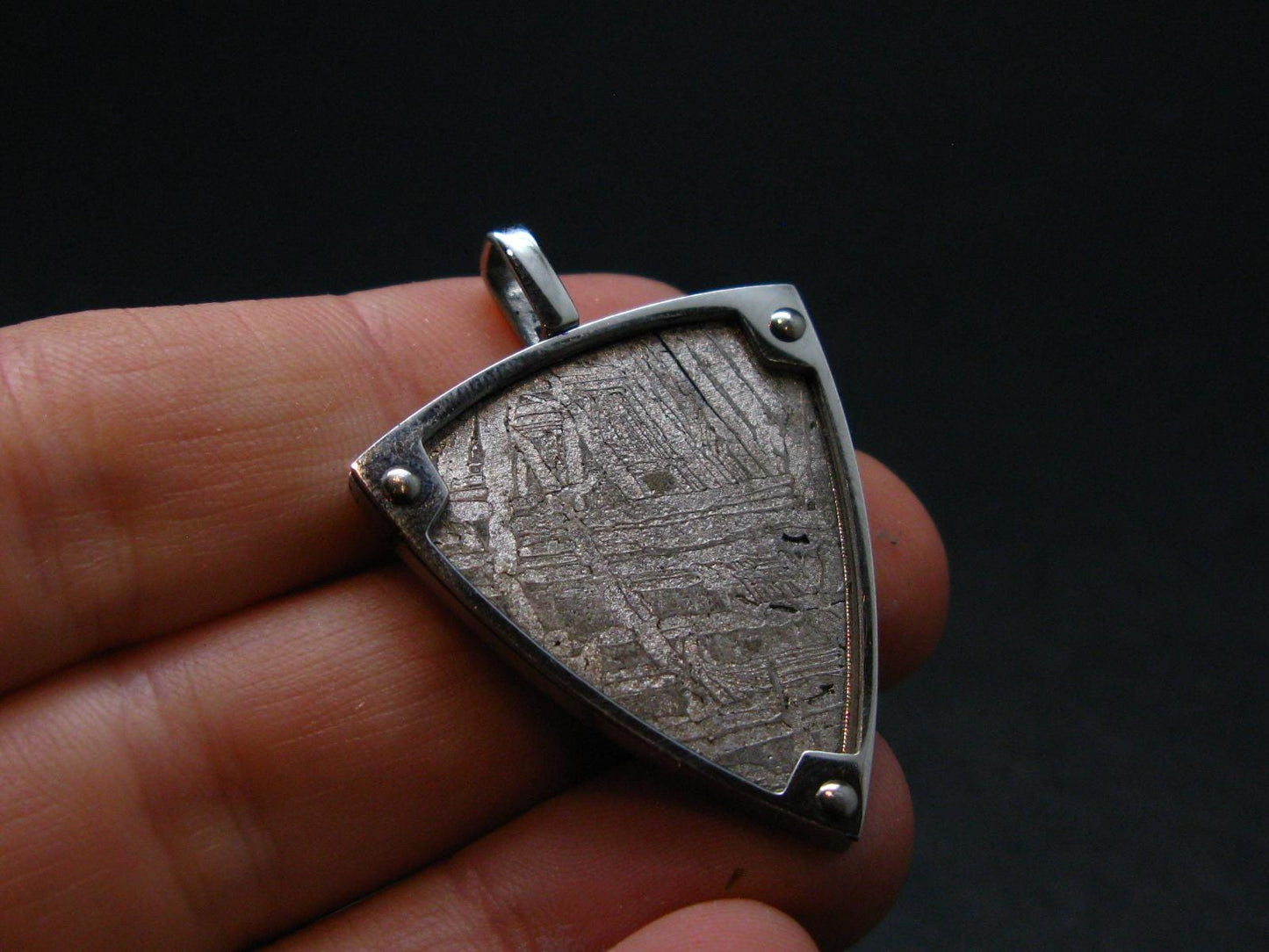Muonionalusta Meteorite Pendant from Sweden - 1.4"