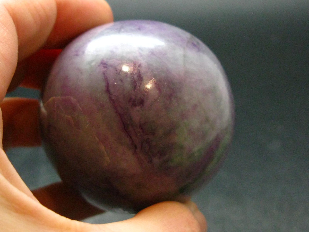 Very Rare Large Kammererite Chrome Clinochlore Sphere Ball From Turkey - 1.9" - 186.60 Grams