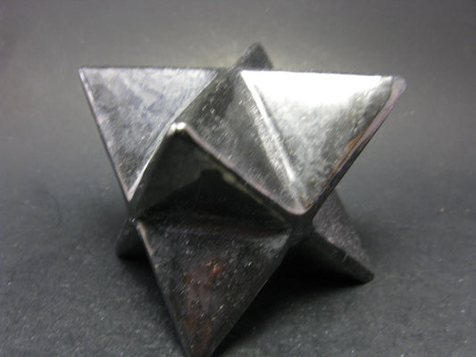 Black Shungite Merkaba From Russia - 3.0"