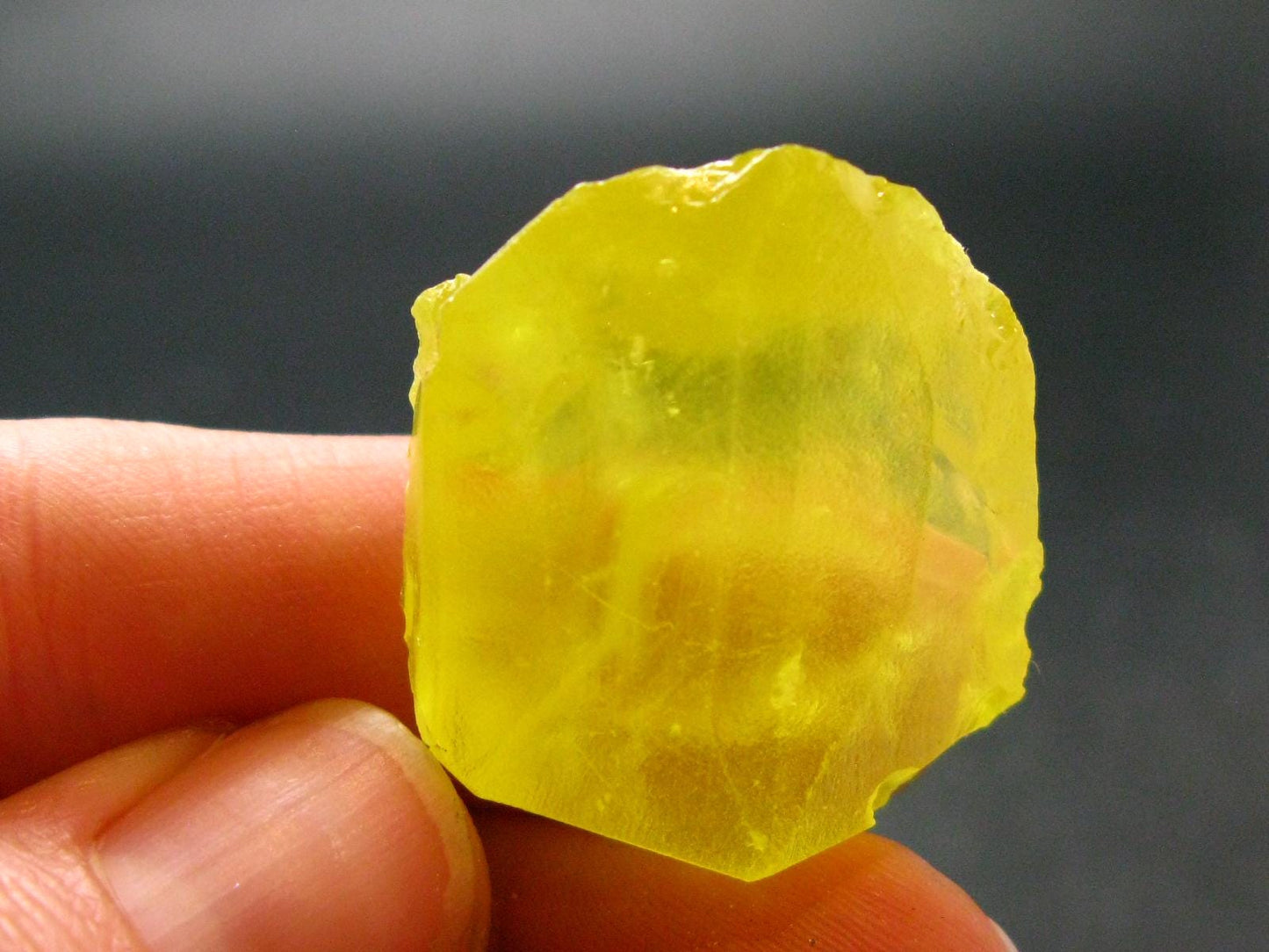 Large Yellow Sulphur Sulfur Crystal Italy - 1.1"