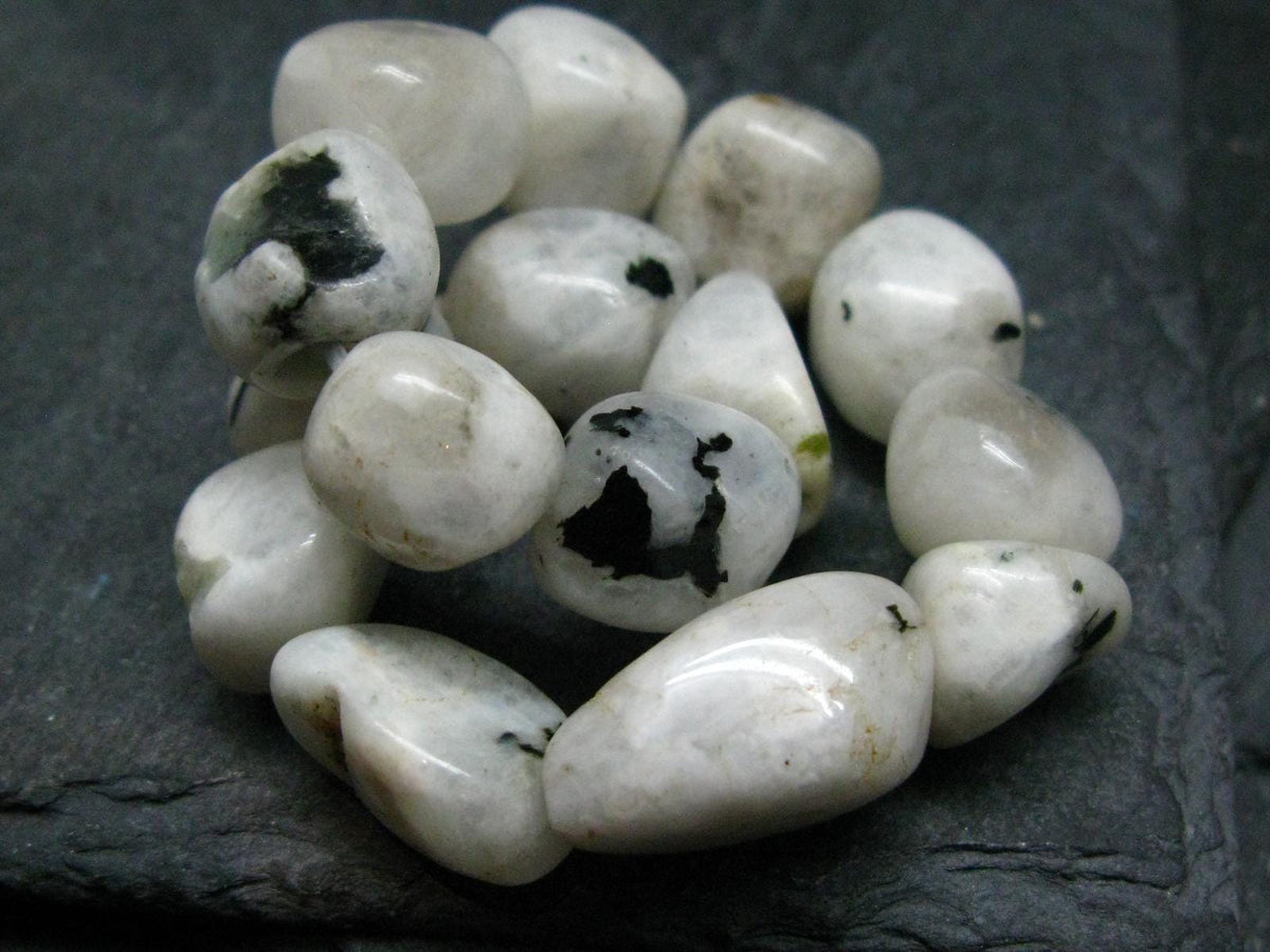 Moonstone Genuine Bracelet ~ 7 Inches ~ 12mm Tumbled Beads