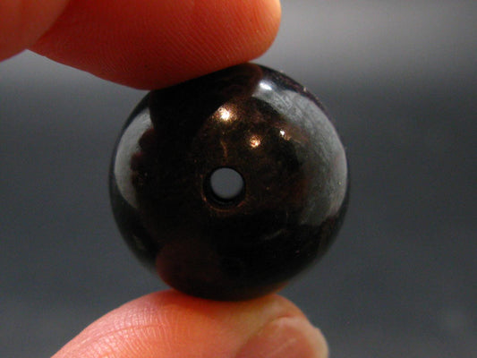 Sugilite Polished Bead From South Africa - 0.8" - 14.17 Grams