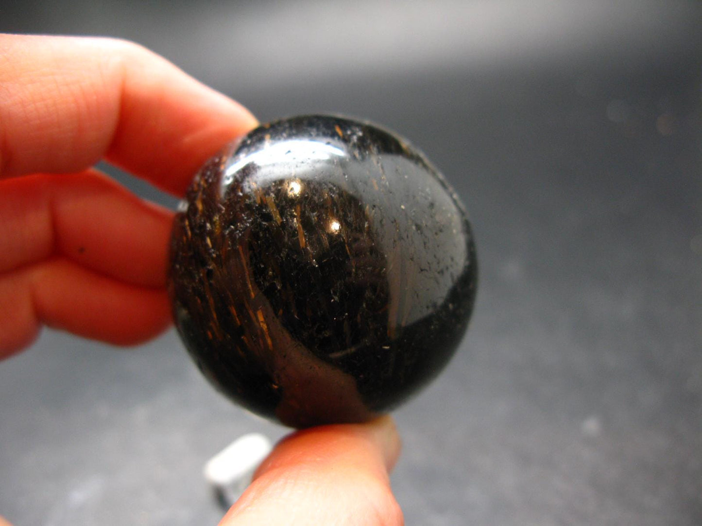 Nuumite Nuummite Sphere Ball From Greenland - 1.5" - 103.72 Grams