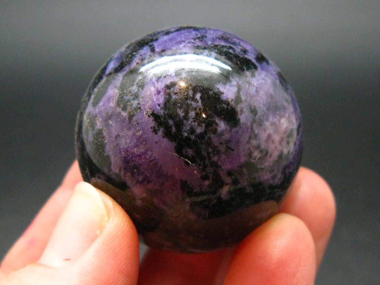 Nice Charoite Sphere from Russia - 61.32 Grams - 1.3"