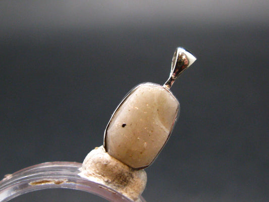 Phenakite Phenacite Silver Pendant from Nigeria - 0.7 Inches - 1.47 Grams