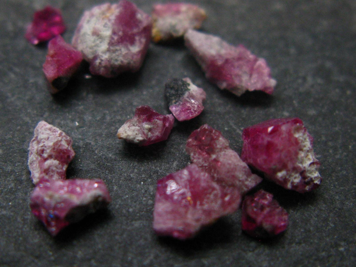 Nice Lot of Bixbite Red Emerald Beryl Crystals From Utah USA - 2.00 Carats