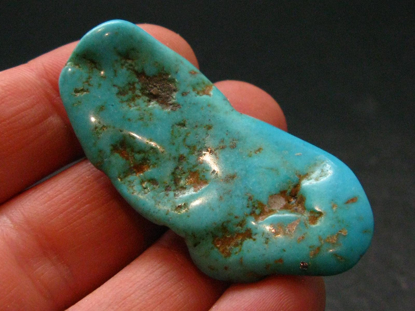 Genuine Polished Turquoise from Arizona, USA - 1.8" - 7.34 Grams