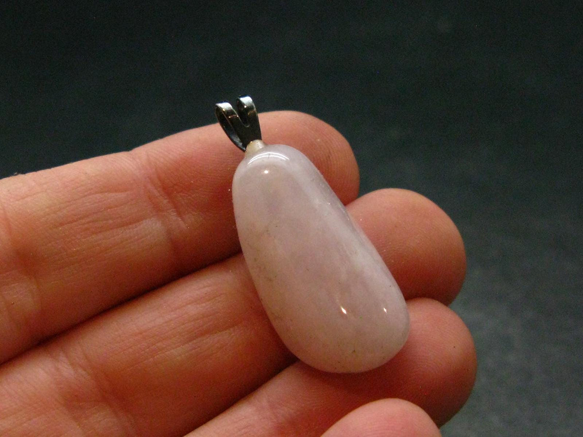 Pink Petalite Silver Pendant from Canada - 1.2" - 3.91 Grams