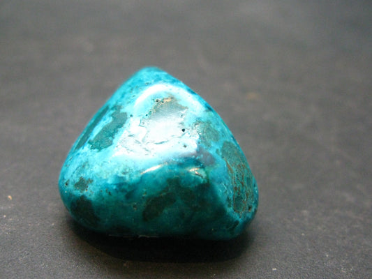 Very Nice Tumbled Dioptase Stone from Congo - 1.1" - 13.54Grams