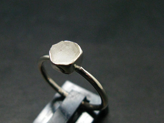 Phenakite Phenacite Crystal Silver Ring From Brazil - Size 6 - 1.77 Grams