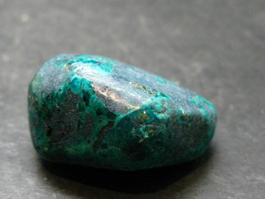 Very Nice Tumbled Dioptase Stone from Congo - 1.3" - 21.82 Grams