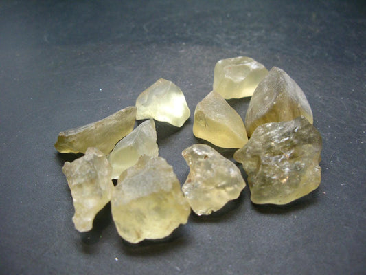 Nice Gem Lot of 10 Libyan Tektite Glass From Libya - 59.01 Grams