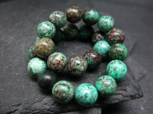 Crimson Cuprite Genuine Bracelet ~ 7 Inches ~ 8mm Round Beads