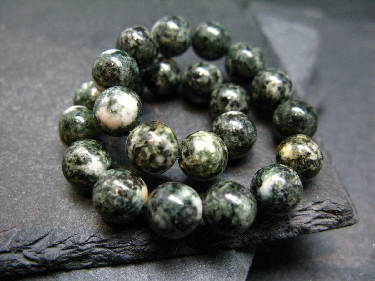 Preseli Stonehenge Bluestone Genuine Bracelet ~ 7 Inches ~ 8mm Round Beads