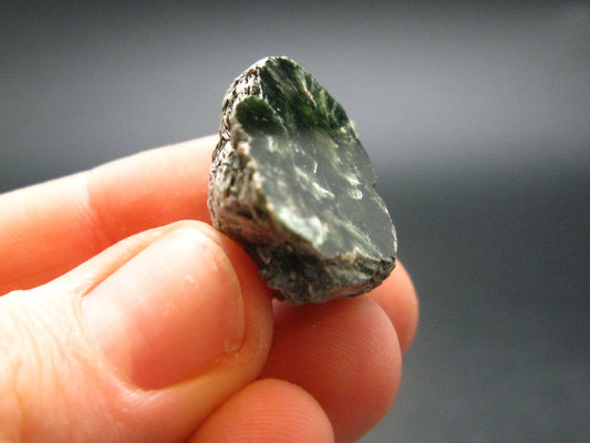 Nice Polished Seraphinite Clinochlore Stalactite Crystal From Russia - 0.8"