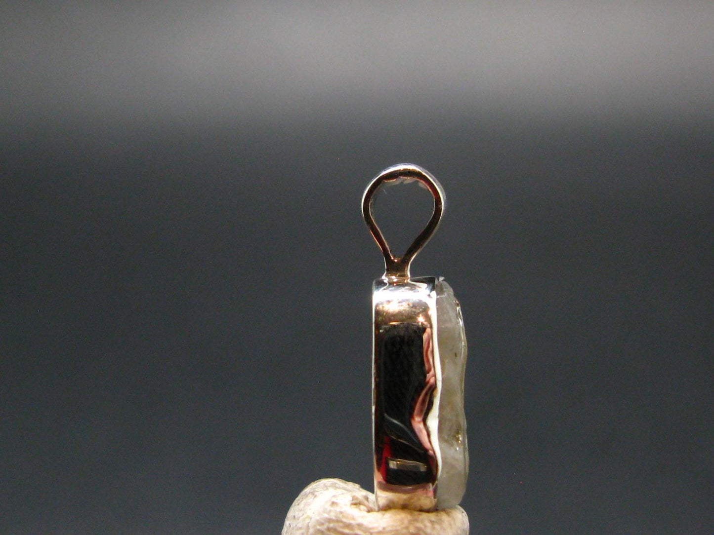 Phenakite Phenacite Crystal Silver Pendant from Russia - 0.7" - 1.14 Grams