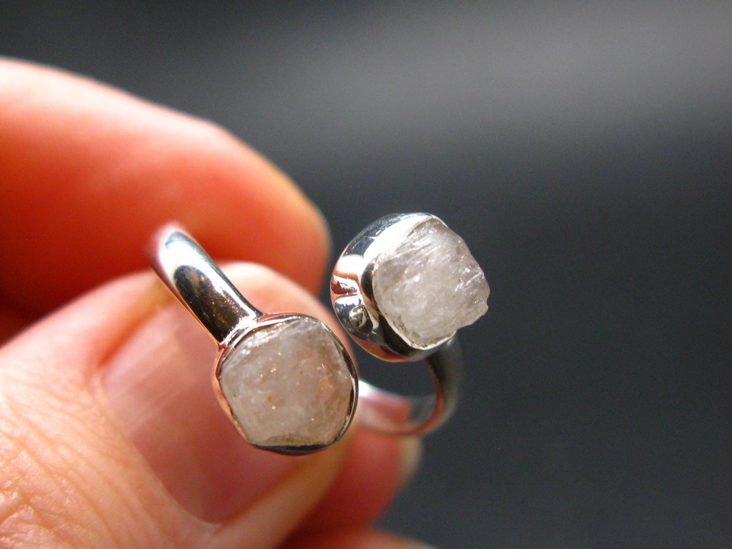 Natrolite Silver Ring From Russia - 2.2 Grams - Size 7