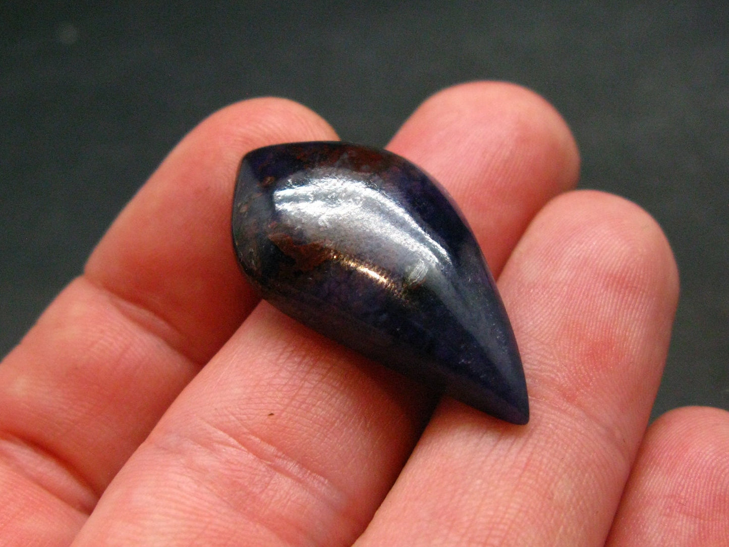 Rare Bustamite and Sugilite Cabochon from South Africa - 0.9" - 3.82 Grams
