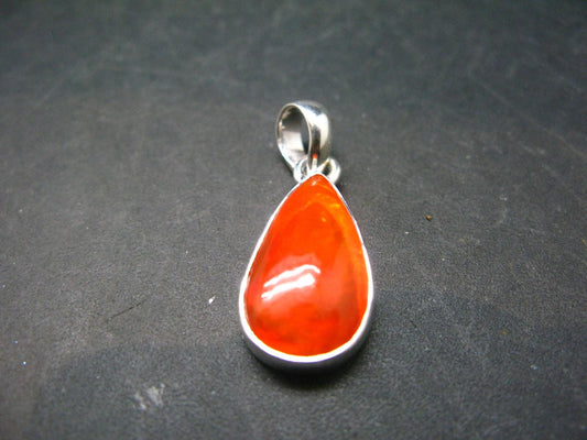 Flashes of Lightning!! Natural Opal 925 Sterling Silver Pendant from Ethiopia - 1.1" - 2.75 Grams