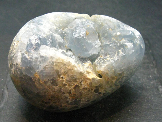 Natural Sky Blue Celestite Celestine Egg from Madagascar - 2.8"