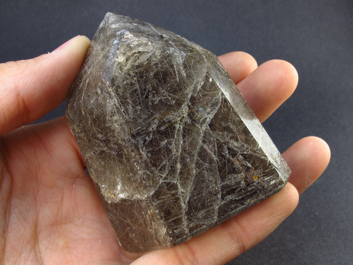 Large Polished Rutilated Quartz Crystal from Brazil - 2.6" - 139.7 Grams