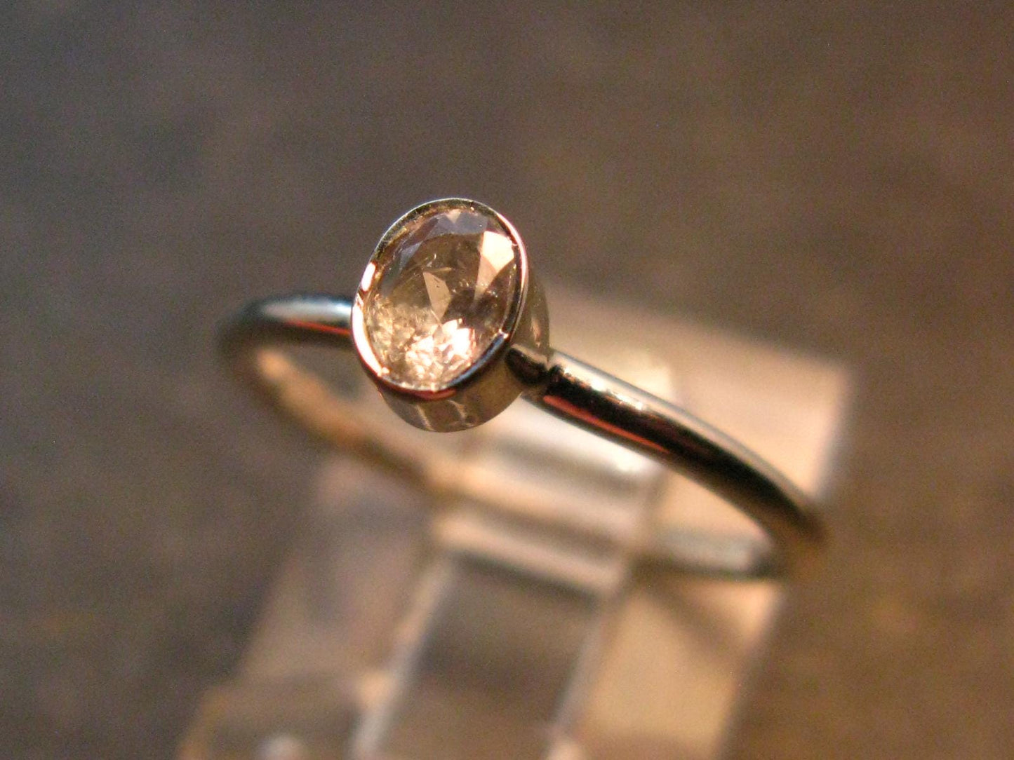 Genuine Alexandrite Gem Silver Ring From Russia - Size 5 - 1.42 Grams