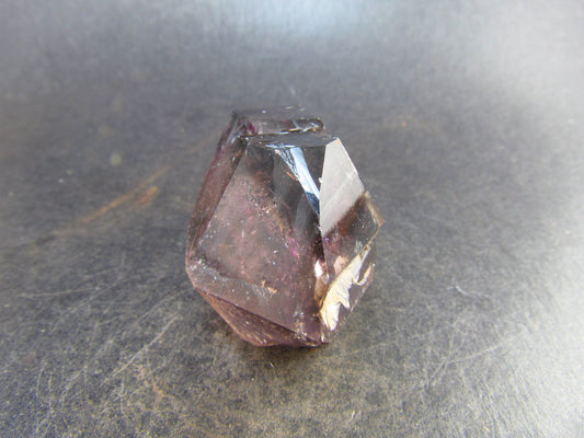 Elestial Amethyst Crystal Sceptered on Thin Stem from Zimbabwe - 51.9 Grams - 2.4"