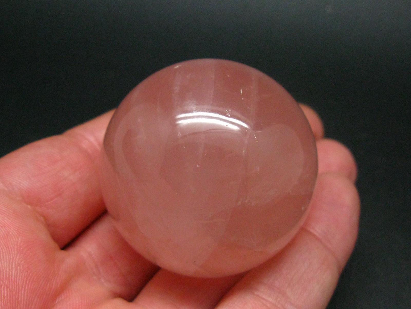 Star Rose Quartz Sphere Ball From Brazil - 1.8" - 127.3 Grams