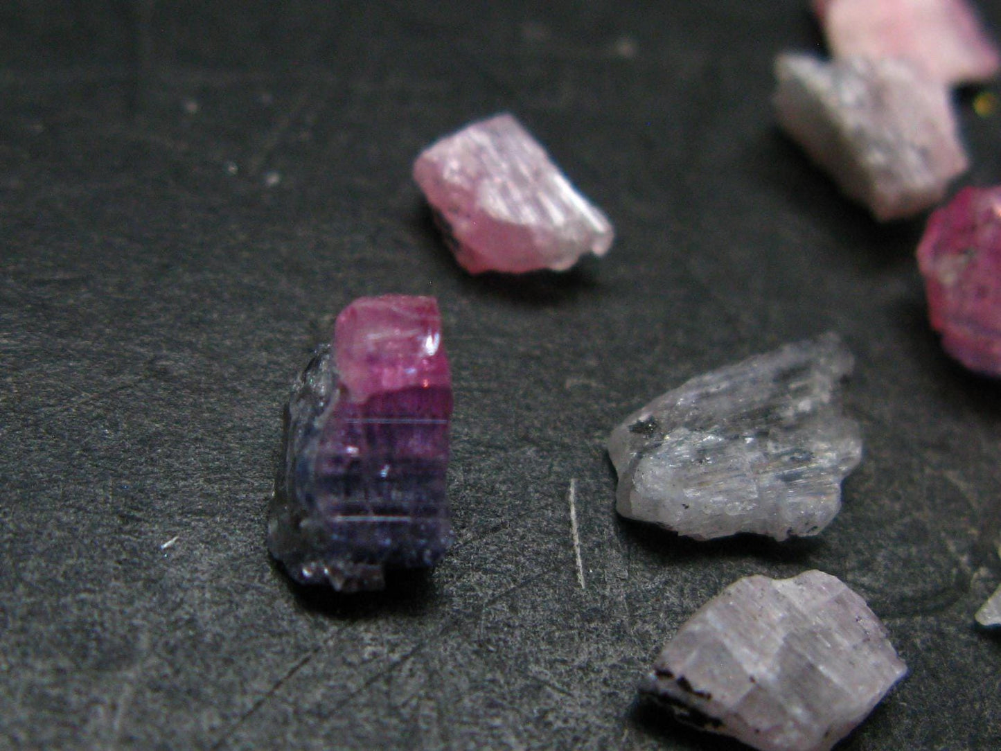 Lot of 10 Tanzanite Gem Untreated Pink Crystals From Tanzania - 7.10 Carats