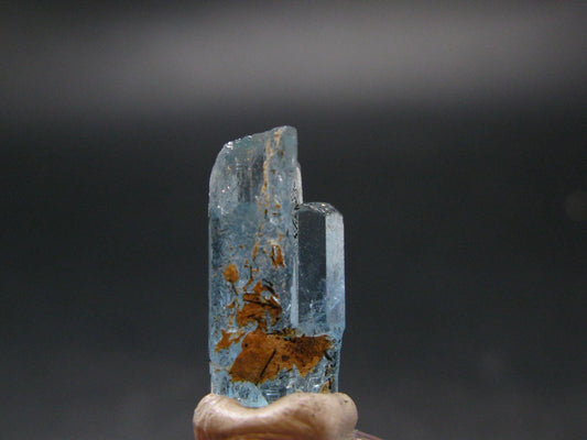 Gem Aquamarine Crystal Blue Beryl From Vietnam - 2.02 Grams - 0.7"