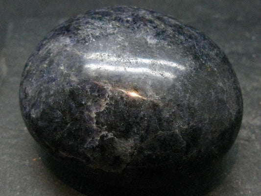 Rare Iolite Cordierite Tumbled Stone from Tanzania - 113.88 Grams - 2.2"