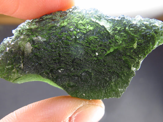 Moldavite Tektite Raw Piece from Czech Republic - 1.8" - 103 Carats - 20.7 Grams