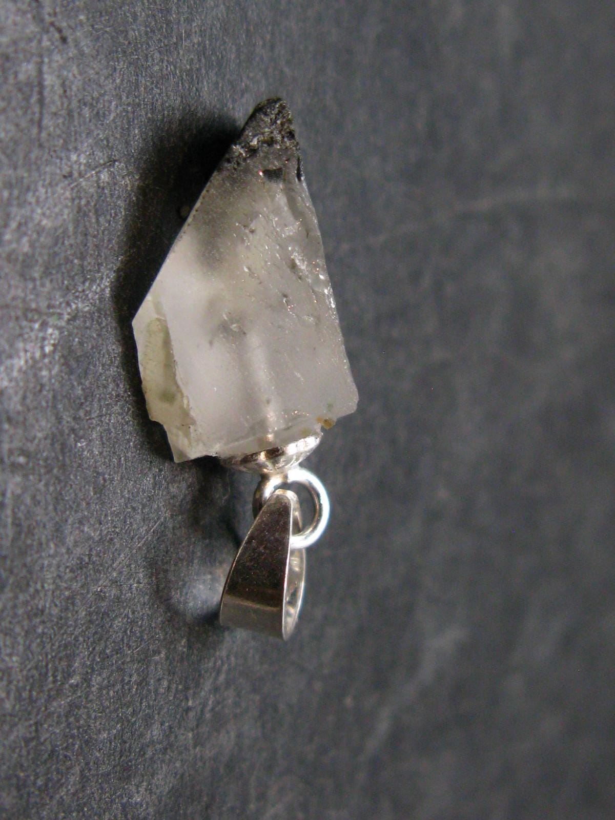Phenakite Phenacite Crystal Silver Pendant from Russia - 0.7" - 0.77 Grams