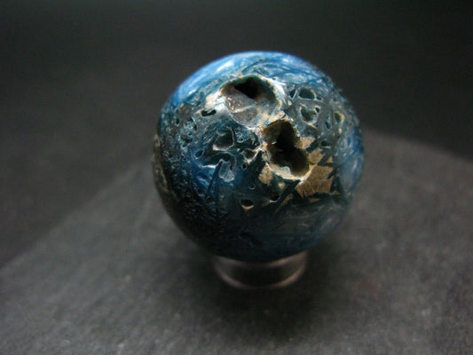Blue Ice Glacierite Sphere from Indonesia - 1.2" - 38.58 Grams