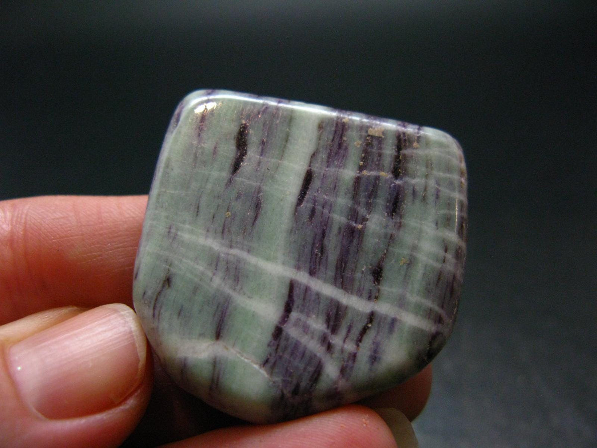 Very Rare Kammererite Chrome Clinochlore Tumbled Stone from Turkey - 1.4" - 21.45 Grams