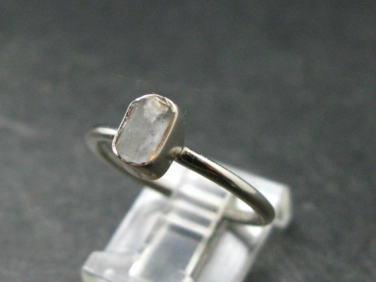 Gem Green Kornerupine Silver Ring From Tanzania - 1.92 Grams - size 8