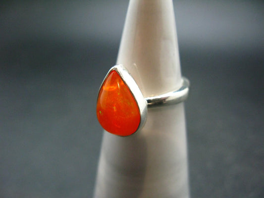 Natural Opal 925 Sterling Silver Ring from Ethiopia - Size 6.75