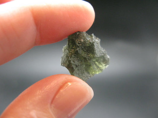Moldavite Tektite Raw Piece from Czech Republic - 0.7" - 11.30 Carats - 2.26 Grams