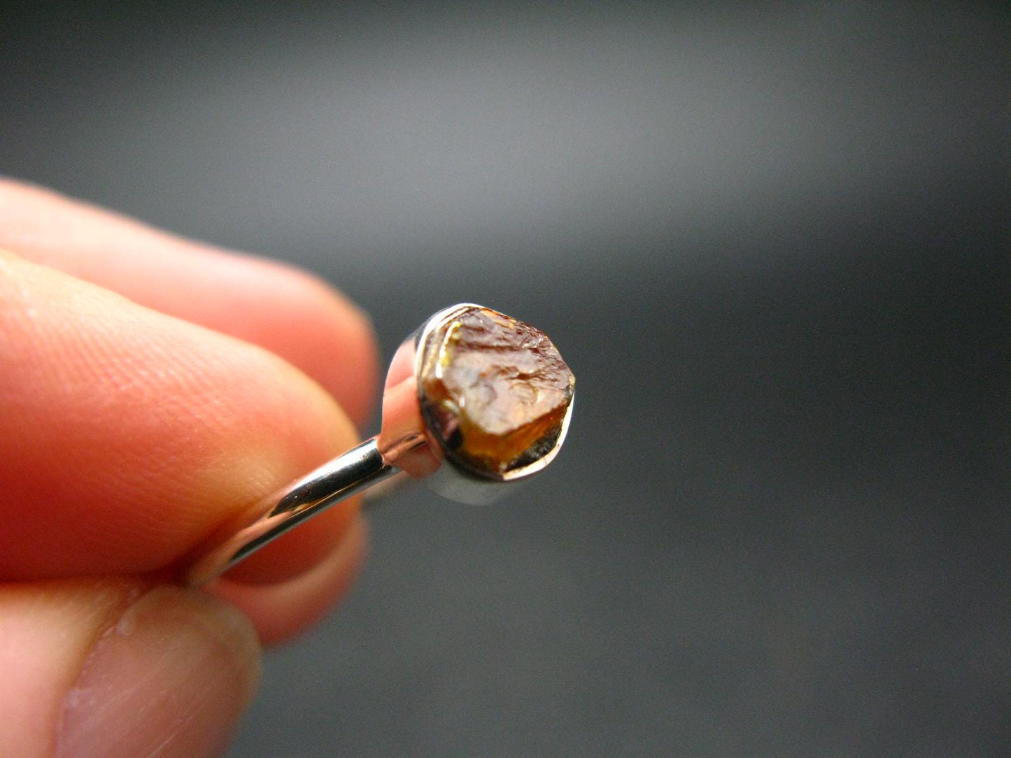 Sphalerite Silver Ring From Spain - Size 8 - 2.08 Grams