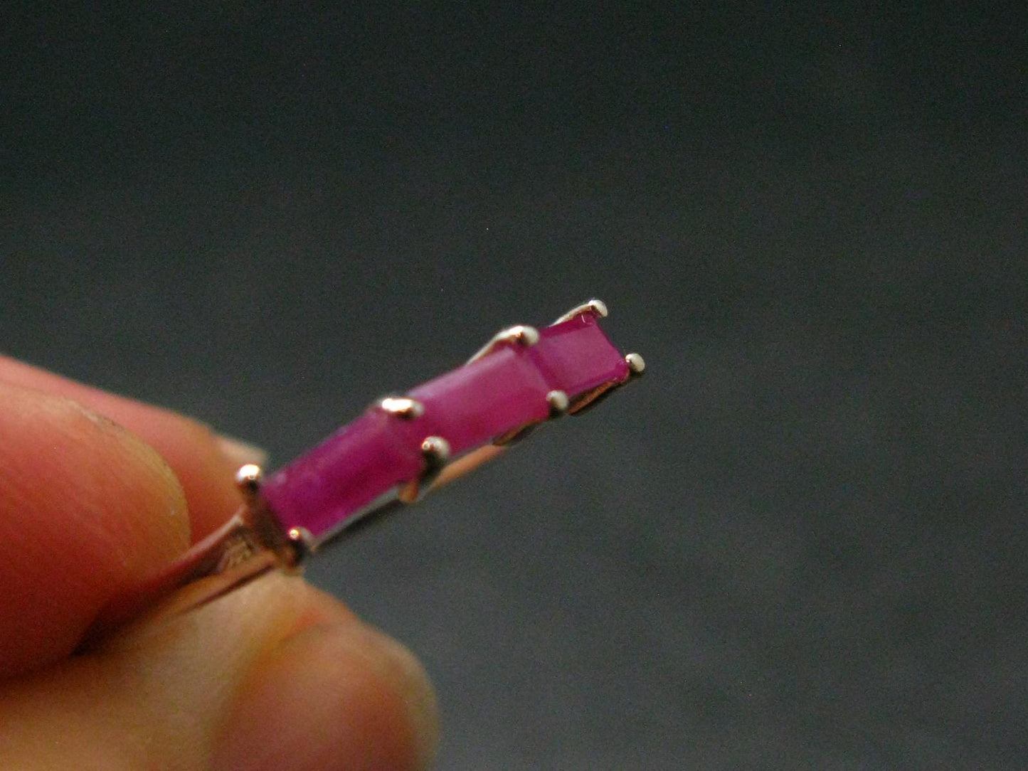 Star Ruby Sterling Silver Ring- Size 7 - 1.54 Grams