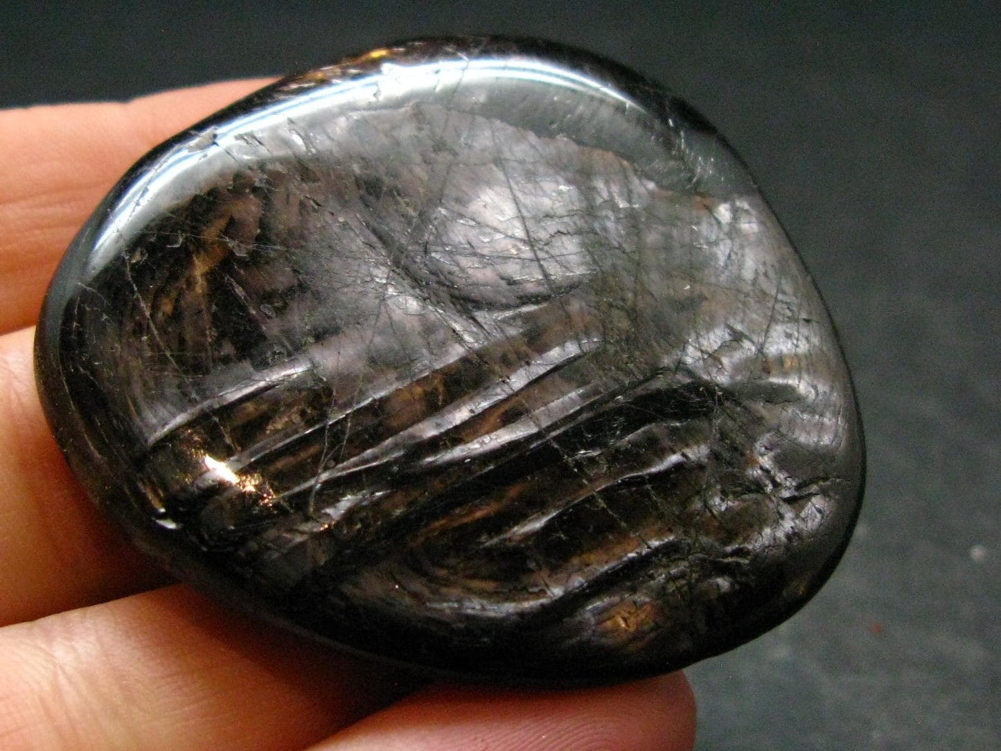 Tumbled Hypersthene Stone From Canada - 1.8"