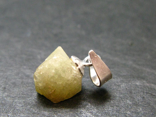 Rhodizite Rhodozite Crystal Silver Pendant from Madagascar - 0.6" - 0.79 Grams