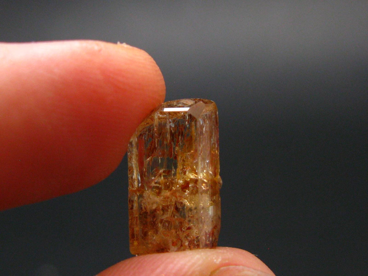 Imperial Topaz Crystal From Zambia - 0.5" - 6.45 Carats